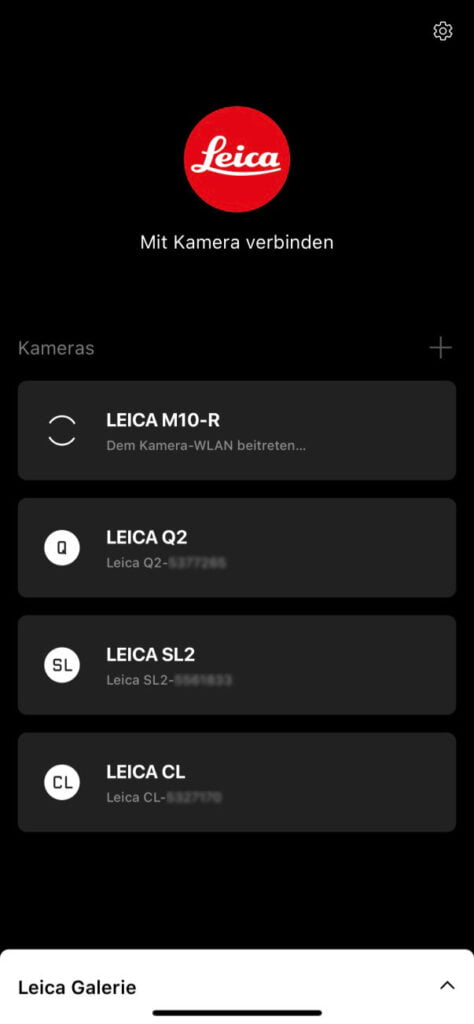 Leica Fotos App für Mobiltelefone