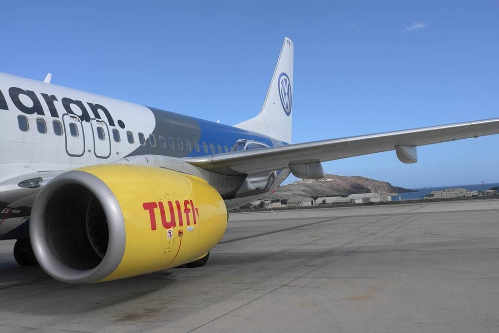 Günstige Leica Kamera mit im Flugzeug