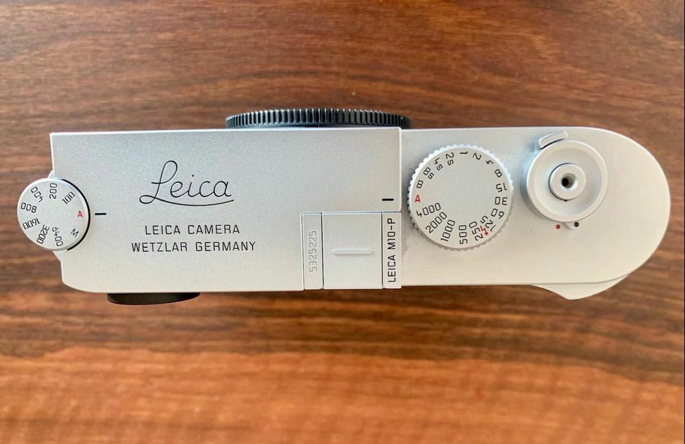 Leica M10-P, Ansicht von oben