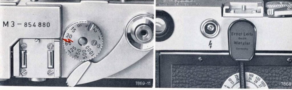 Leica M3 Bedienungsanleitung, Blitzlicht