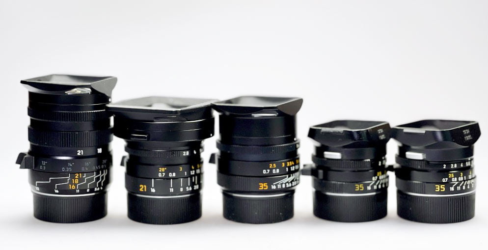Leica M Objektive, Weitwinkelobjektive