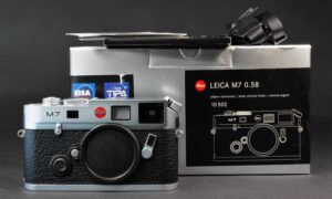 Leica M7 0,58 Kamera in silbern verchromt