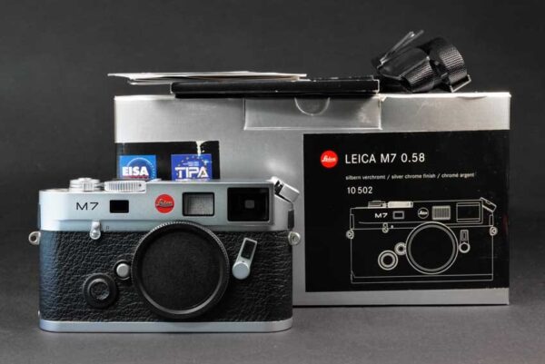 Leica M7 0,58 Kamera in silbern verchromt