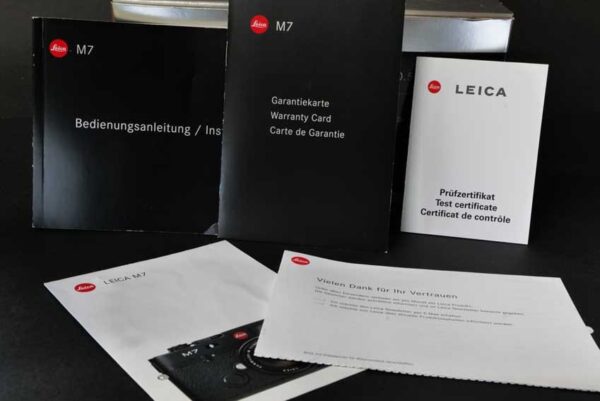 Leica M7 0,58 Kamera in silbern verchromt – Bild 4