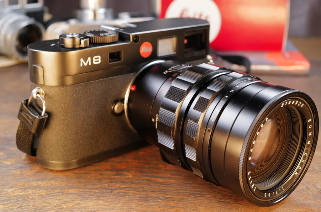 Meine Leica M8 mit dem Summicron-M 90mm von 1965