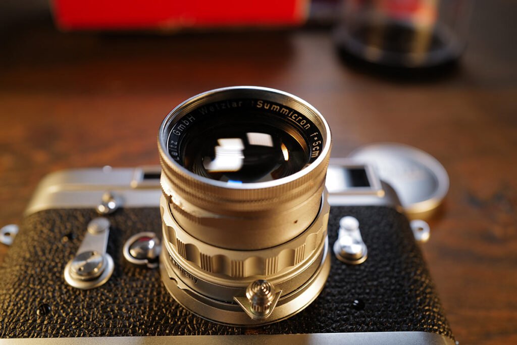 Leica Summicron 50mm Rigid an der M3 von unten