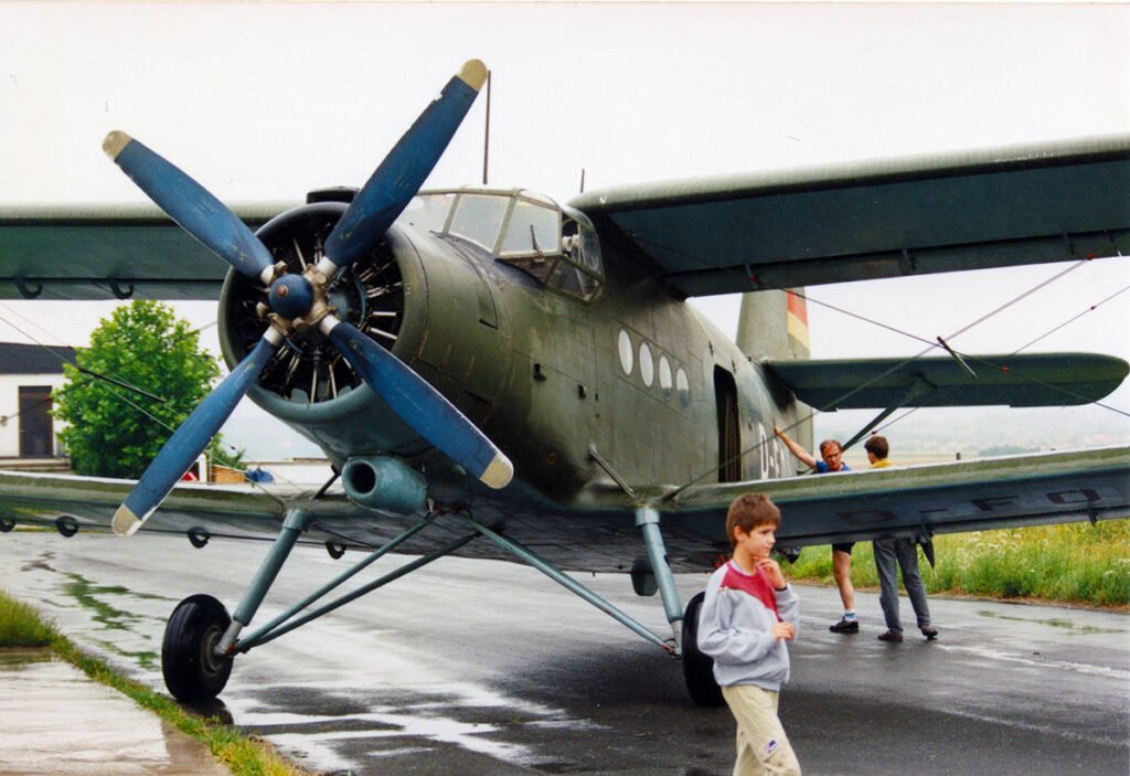 Die Antonov kurz vor dem Abflug