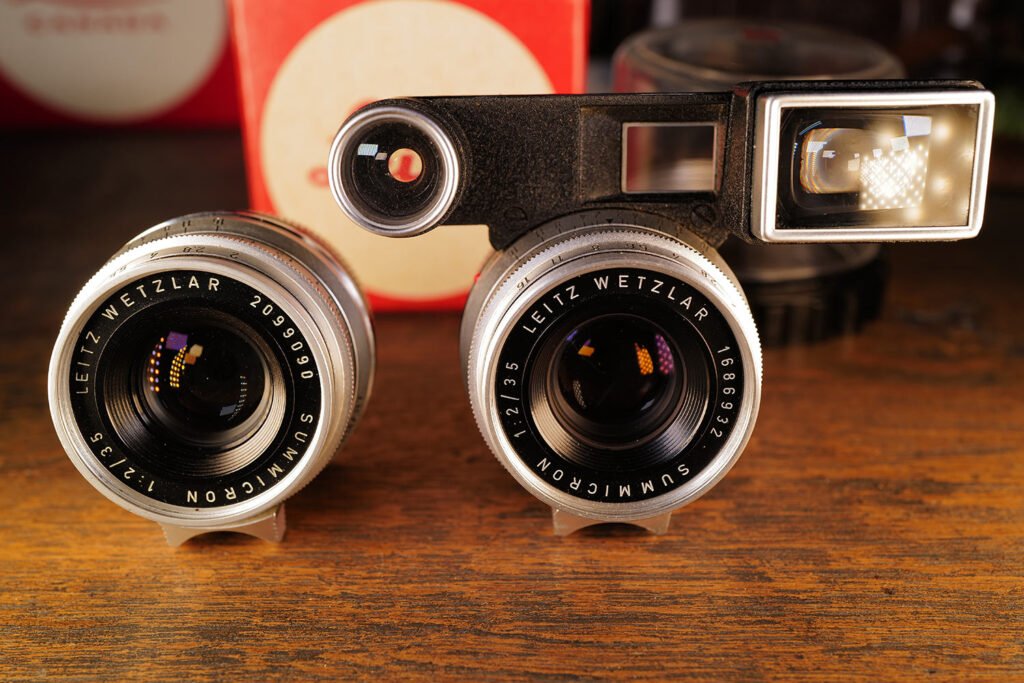 Leica Summicron 8-Element mit und ohne Brille