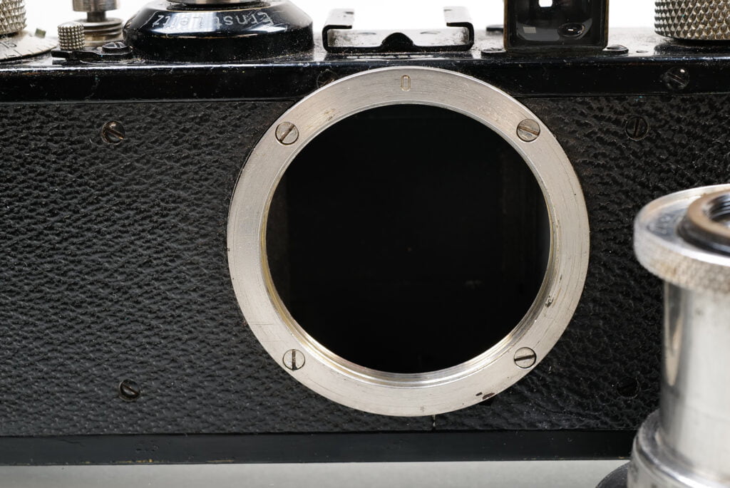 Leica I (Modell C) mit der "0" auf dem Objektivring