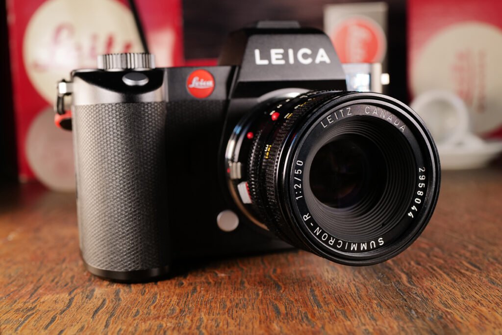 Summicron-R-50mm an einer digitalen Leica SL2 mit zweifach Adapter