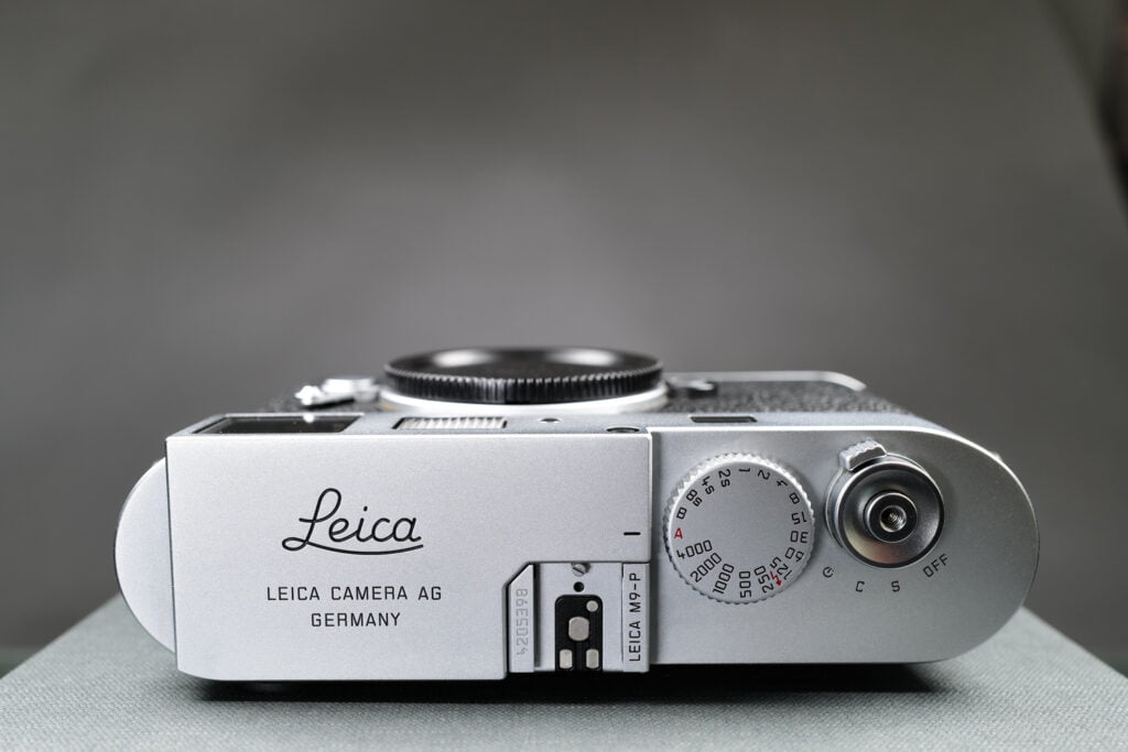 Leica M9-P mit Blick von oben