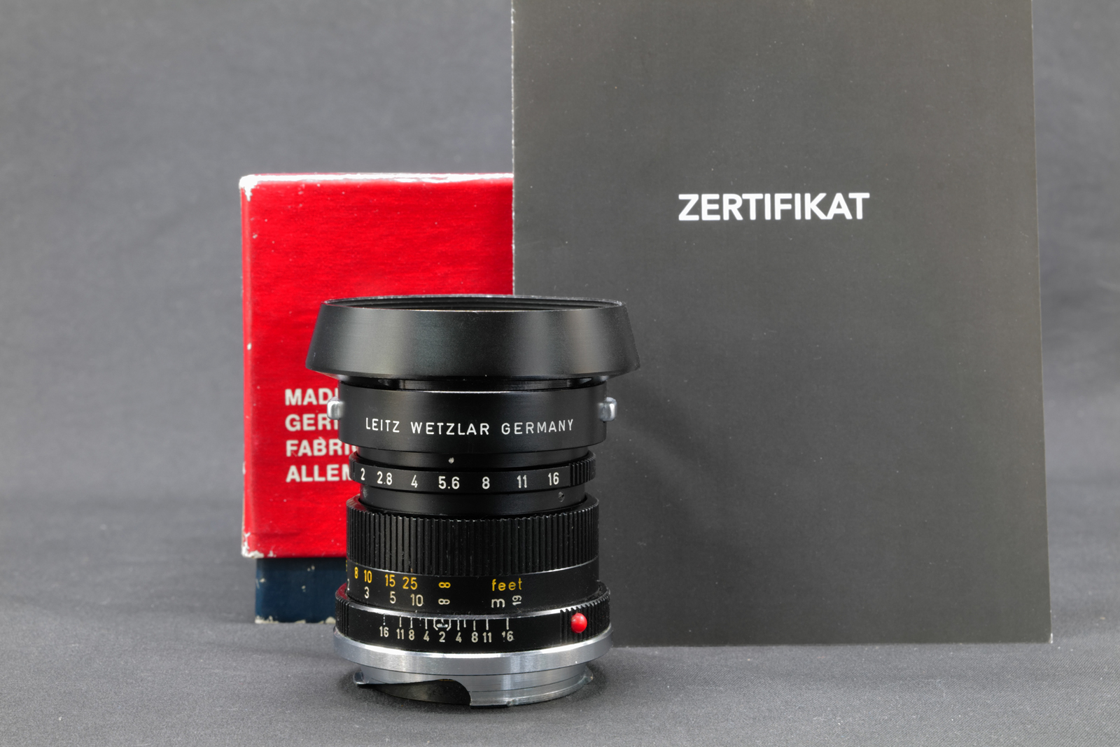 LEICA Objektiv Summicron 50 mm #11817 mit OVP und Gegenlichtblende – Bild 4