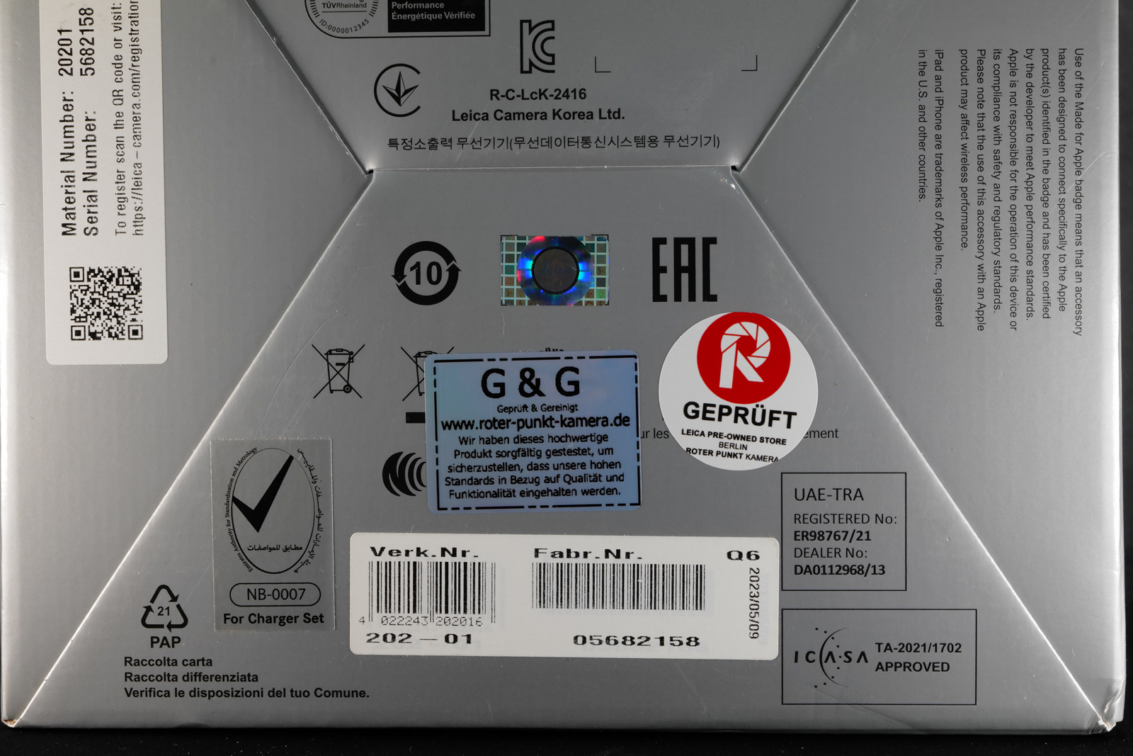 LEICA M11 silbern verchromt #20201 - v. 09.05.2023 (~ 8582 Auslös.) – Bild 15