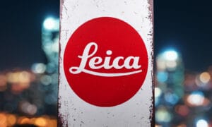 Leica Vintage Metallschild, Aluminium