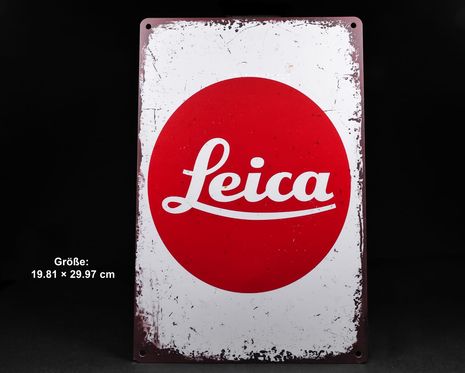 Leica Vintage Metallschild, Aluminium – Bild 2