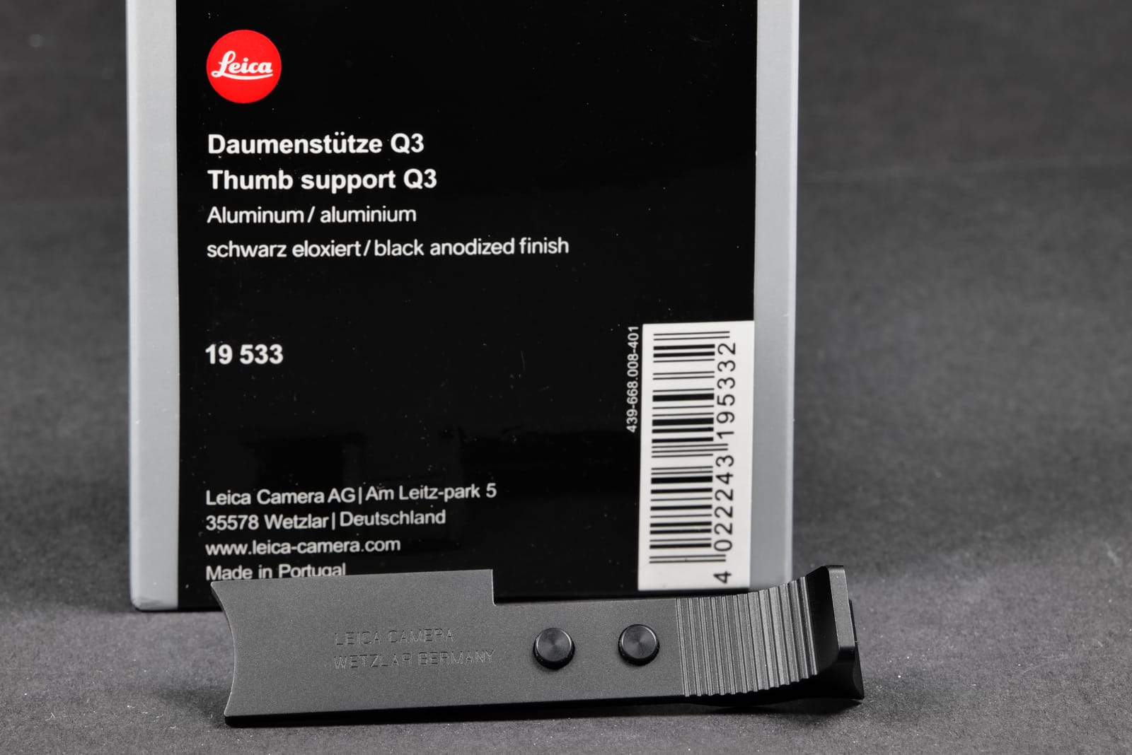 LEICA Q3 Daumenstütze schwarz Demoware – Bild 3