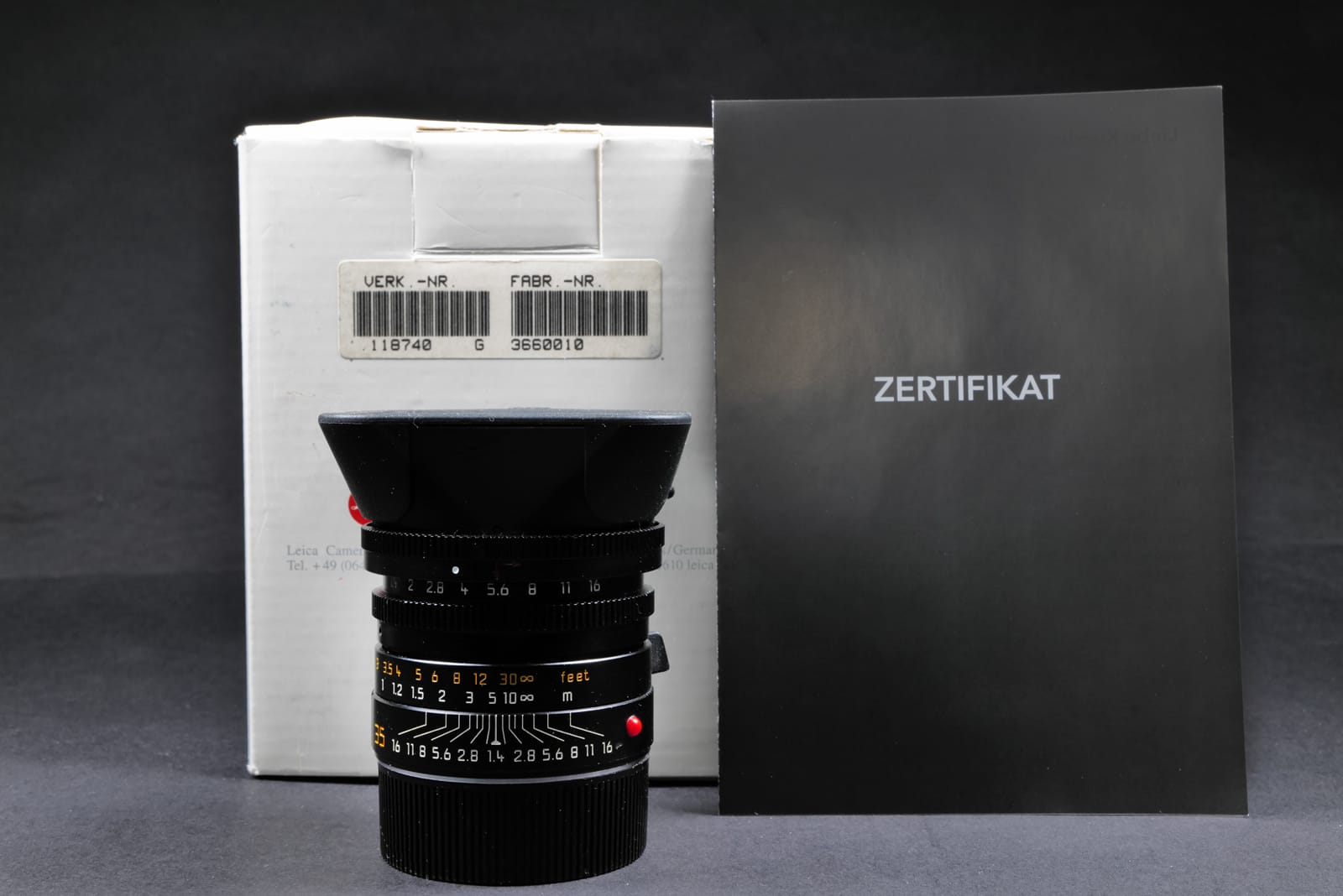 LEICA SUMMILUX-M 1.4/35 mm ASPH. schwarz #11874 m. OVP – Bild 2