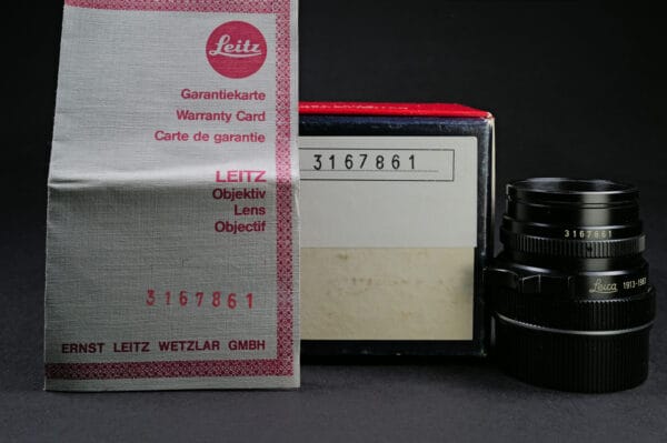 LEICA Summicron 50 mm "Edition 1913-1983" 70 Jahre in OVP – Bild 3