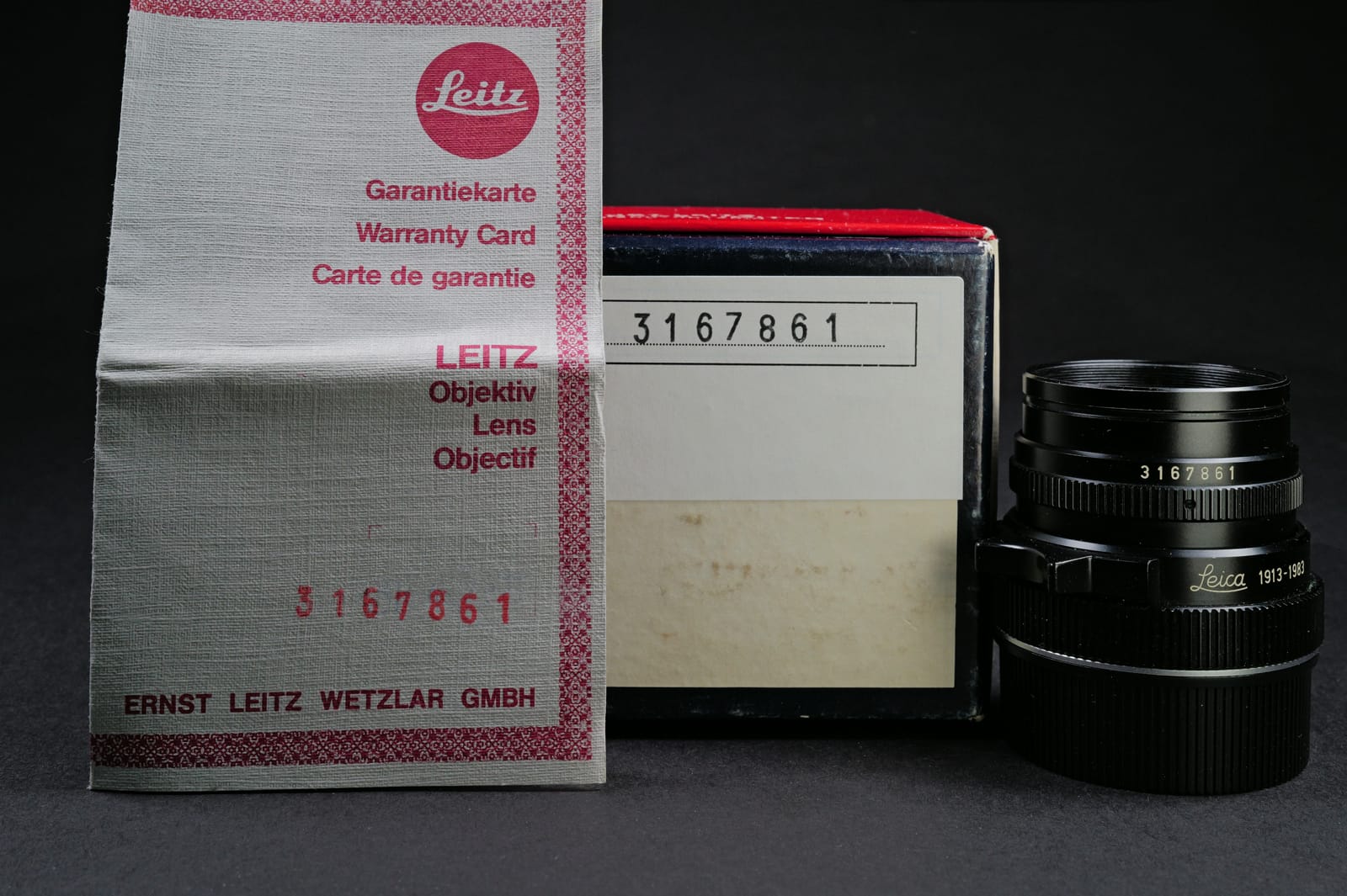 LEICA Summicron 50 mm "Edition 1913-1983" 70 Jahre in OVP – Bild 3