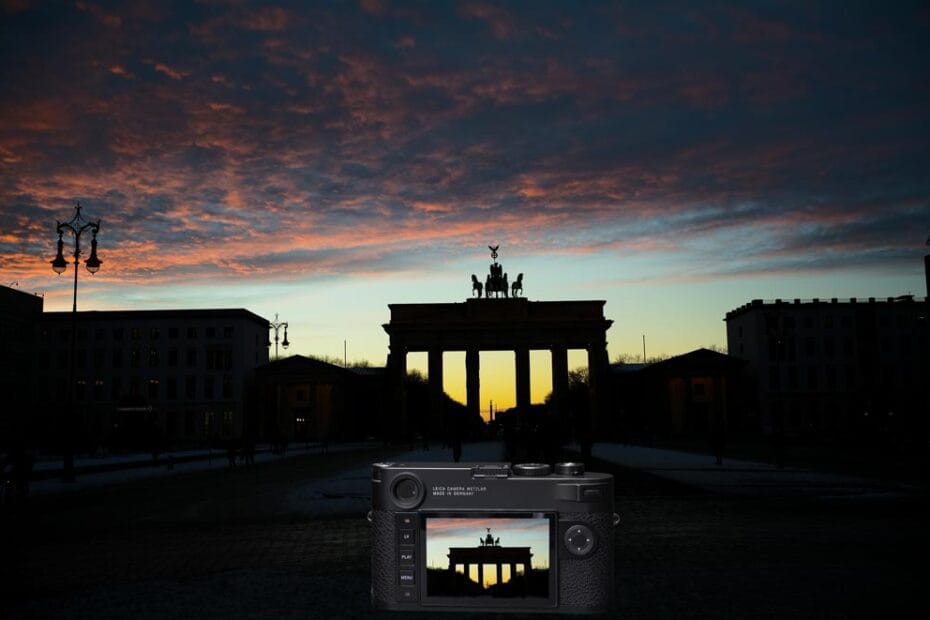 Brandenburger Tor mit Leica Kamera