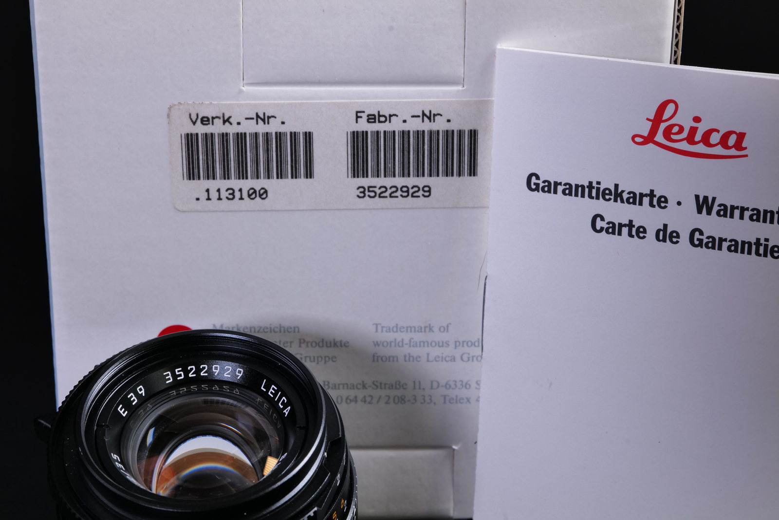 LEICA Summicron-M 2/35mm "King of Bokeh" m. OVP – Bild 4