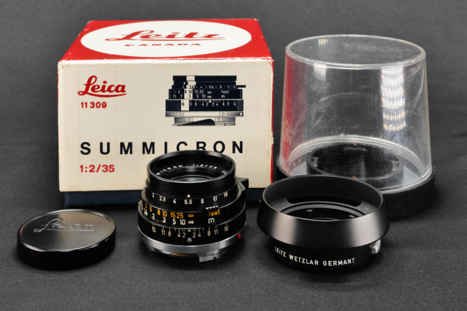 Leica Summicron 35mm #11309 komplett mit OVP und Gegenlichtblende