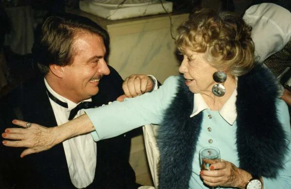 Inge Meysel und Horst K. Berghäuser bei einer Dinner-Gala 1990 in Berlin