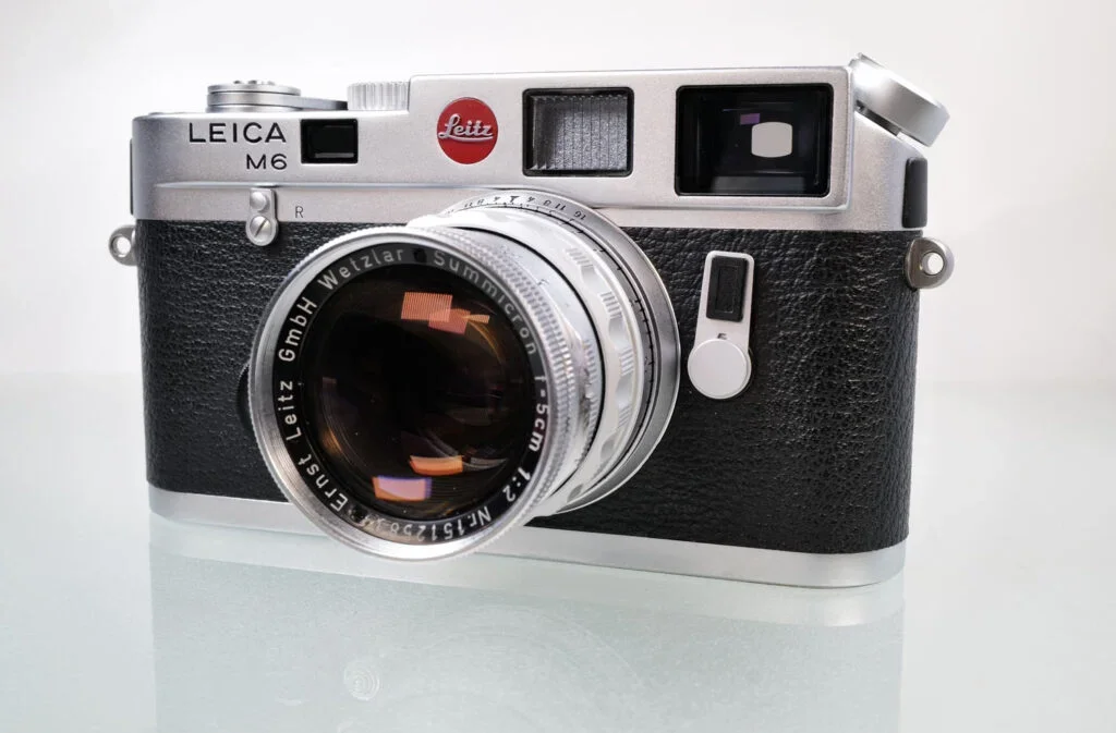 Leica M6 Silberchrom mit Summicron 50 mm Rigid
