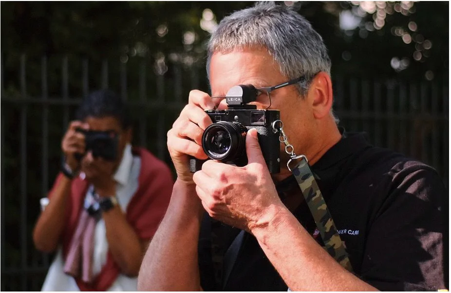Messsucher einer Leica M beim manuellen Fokussieren