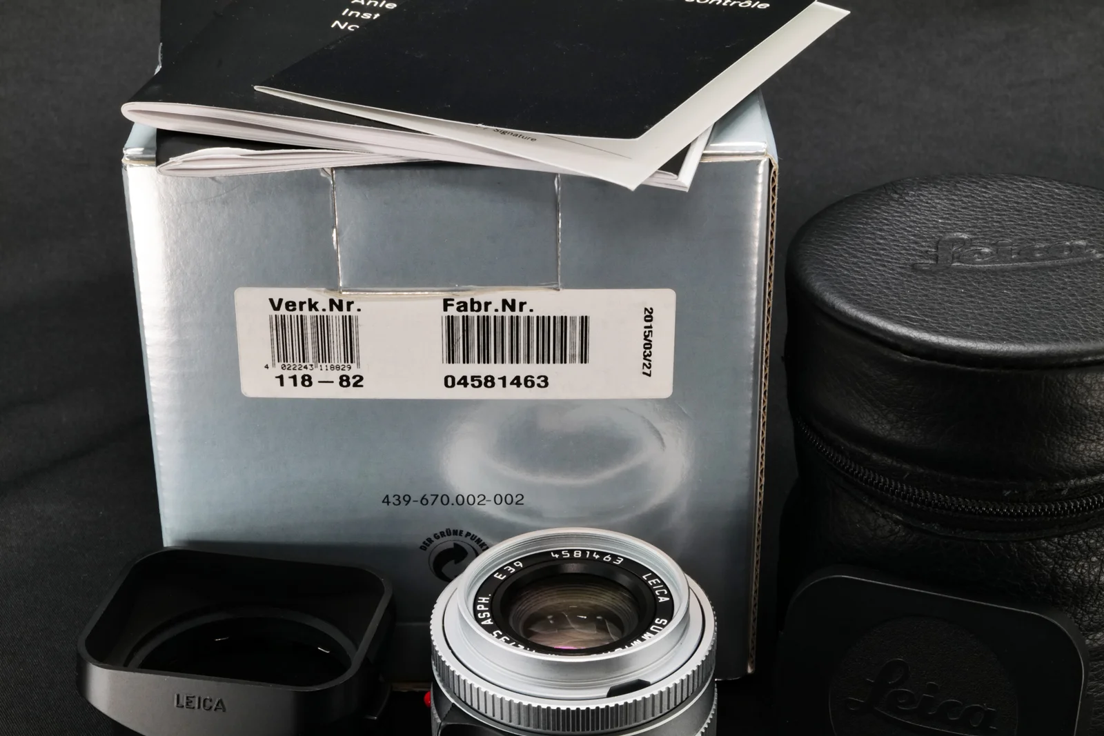LEICA SUMMICRON 35mm ASPH. 6-bit OVP #11882 – Bild 2